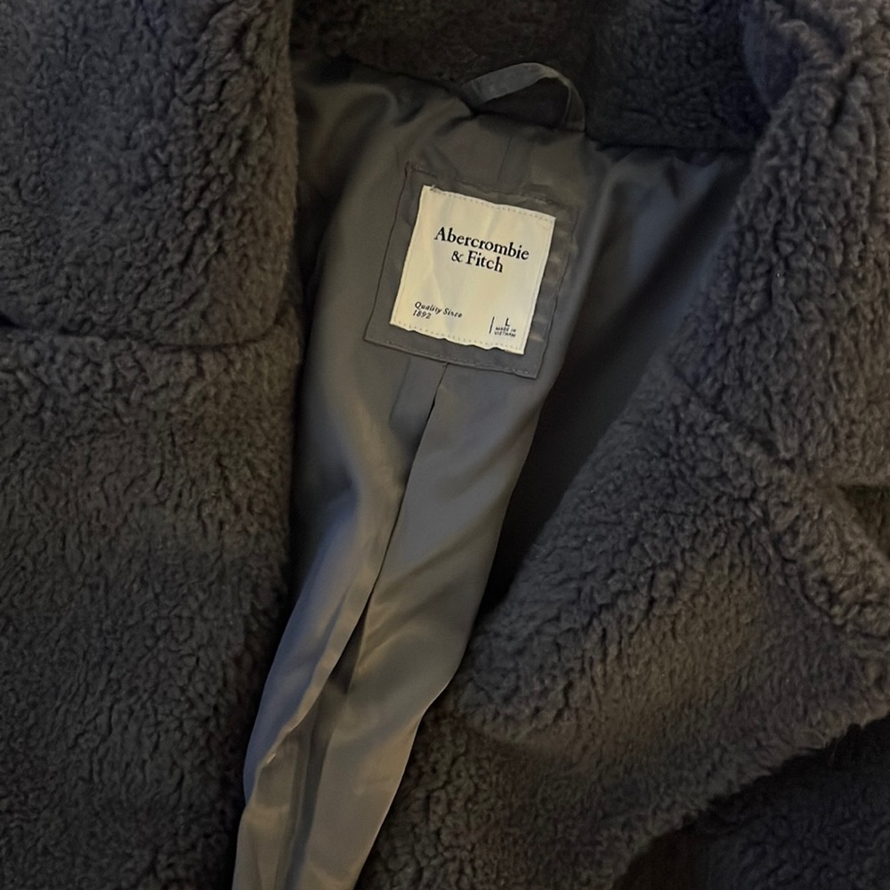 Abercrombie & Fitch Teddy Sherpa Long Coat